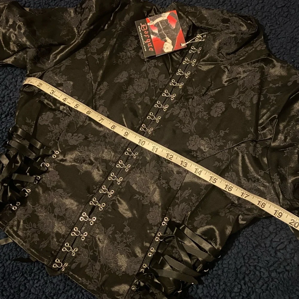 Coquette black Brocade jacket Medium NWT - Picture 10 of 14